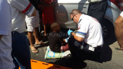 بالصور: إصابة متوسطة لطفل بحادث دهس في مدينة يافا 